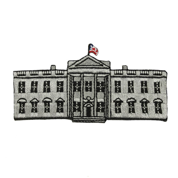 ID 1892 White House Patch Washington DC Souvenir Embroidered Iron On Applique