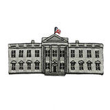 ID 1892 White House Patch Washington DC Souvenir Embroidered Iron On Applique