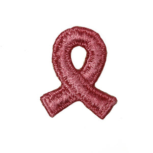 Pink Breast Cancer Awareness Ribbon Patch Support Embroidered Sew On Applique