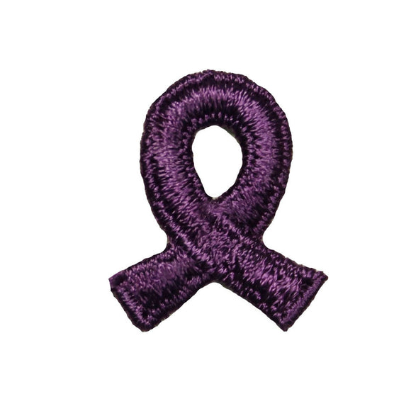 Purple Pancreatic Cancer Awareness Ribbon Patch Support Cause Sew On Applique