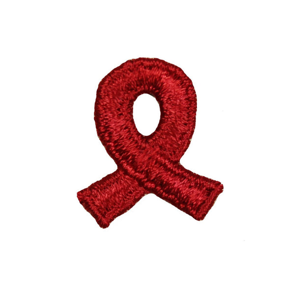 Red Heart Disease Awareness Ribbon Patch Support Health Cause Sew On Applique