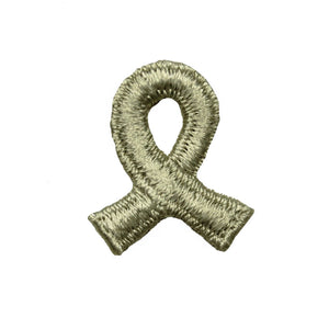 Cream Spinal Cord Injury Awareness Ribbon Patch Support Health Sew On Applique