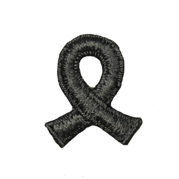 Gray Brain Cancer Awareness Ribbon Patch Support Health Care Sew On Applique