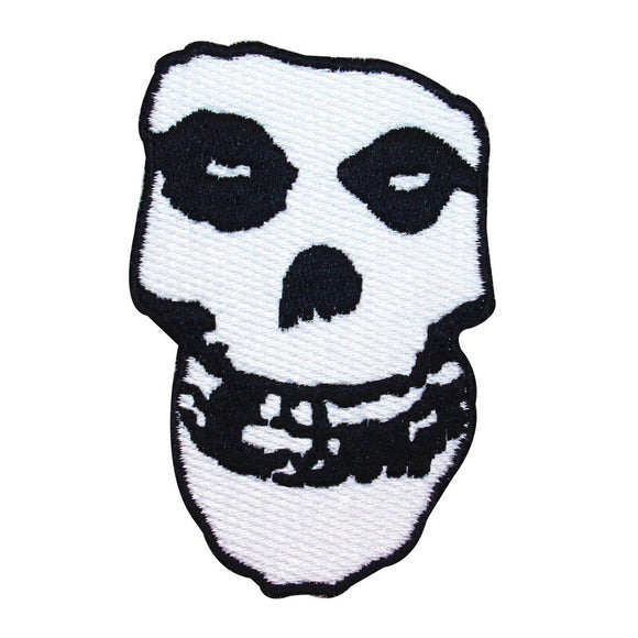 Misfits Crimson Ghost White Skull Patch Band Logo Embroidered Iron On Applique