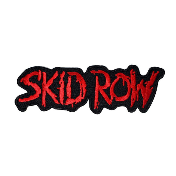Skid Row Band Logo Patch Metal Album Rock Music Embroidered Iron On Applique