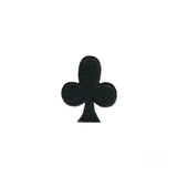 Large Club Card Suit Patch Set Poker Win Symbol Embroidered Iron On Applique