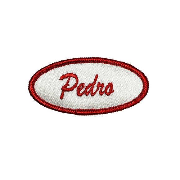 Pedro Name Tag Patch Costume Badge Symbol Sign Embroidered Iron On Applique