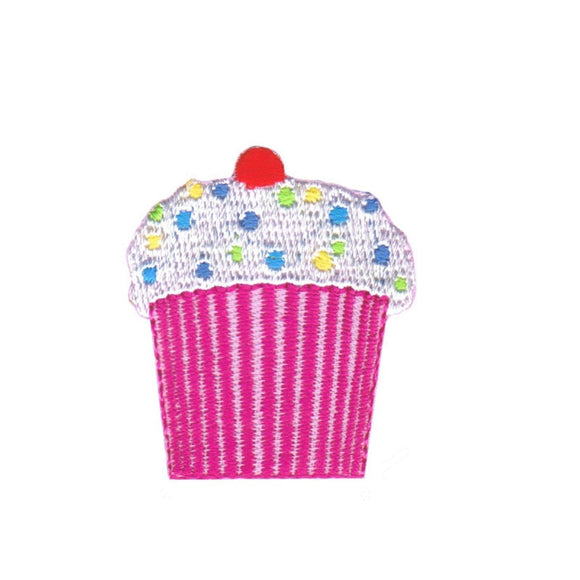 Decorated Cupcake Patch Birthday Bakery Pastry Iced Embroidered Iron On Applique