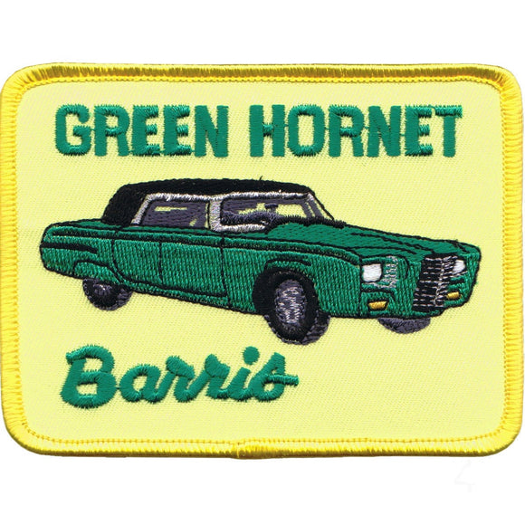 Artist Barris Green Hornet Patch Classic Car Racing Embroidered Iron On Applique