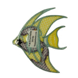 ID 0267B Larger Long Fin Angel Fish Patch Ocean Embroidered Iron On Applique