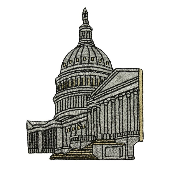ID 1893 Capitol Building Patch Washington DC Travel Souvenir Iron On Applique
