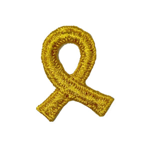 Yellow Bladder Cancer Awareness Ribbon Patch Support Health Sew On Applique