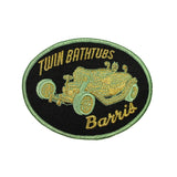 1970s Twin Bathtubs Buggy Barris Patch Custom Car Automobile Iron On Applique