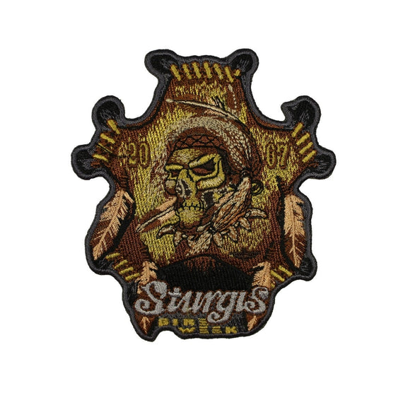 Sturgis 2007 Bike Week Patch Good Time skull Badge Embroidered Iron On Applique