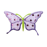 ID 2349 Spotted Wing Butterfly Patch Flying Garden Embroidered Iron On Applique