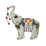 ID 2828 Indian Kerala Elephant Iron On Badge Applique Patch