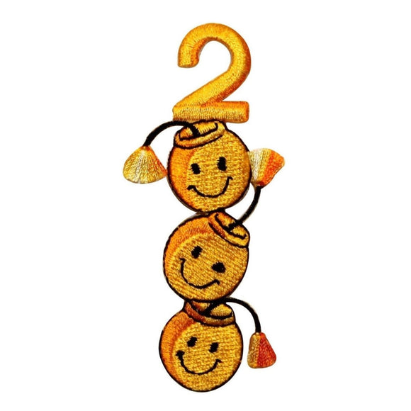 ID 0821 Year 2000 Smiley Face Patch Halloween Craft Embroidered Iron On Applique