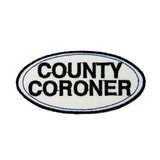 County Coroner Nametag Patch Morgue Cadavers Badge Embroidered Iron On Applique