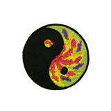 Yin Yang Tie Dye Patch Chinese Forces Symbol Embroidered Iron On Badge Applique