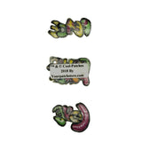 Set of 3 Hippie Patches Peace Love Flower Power Embroidered Iron On Applique