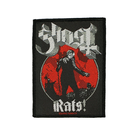 Ghost Rats On The Road Patch Tour Swedish Band Heavy Metal Woven Sew on Applique
