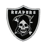 Reapers Badge Patch Grim Death Kreepsville 666 Embroidered Iron On Applique