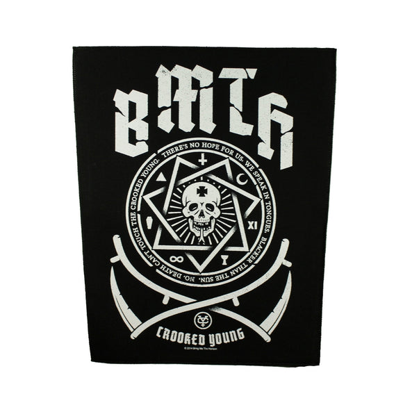 XLG Bring Me The Horizon Crooked Young Back Patch Metal Jacket Sew on Applique