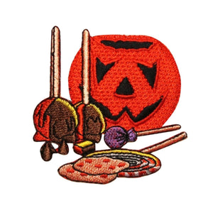 ID 0806 Trick Or Treat Candy Patch Halloween Night Embroidered Iron On Applique