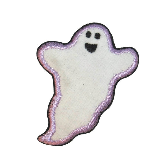 ID 0874C Happy Ghost Patch Halloween Spirit Flying Embroidered Iron On Applique