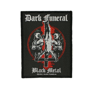 Dark Funeral Black Metal Logo Patch Band Satan Album Woven Sew On Applique