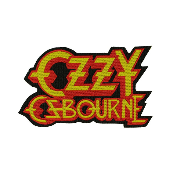 Ozzy Osbourne Logo Cut Out Patch Album Art Heavy Metal Woven Sew On Applique