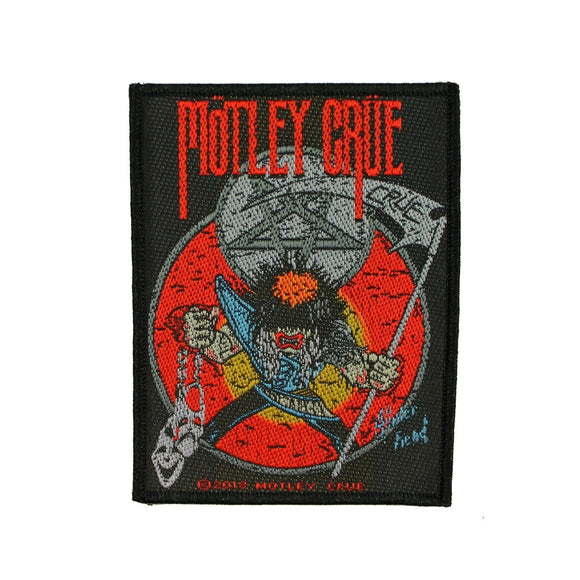 Motley Crue Allister Fiend Patch Album Art Heavy Metal Woven Sew On Applique