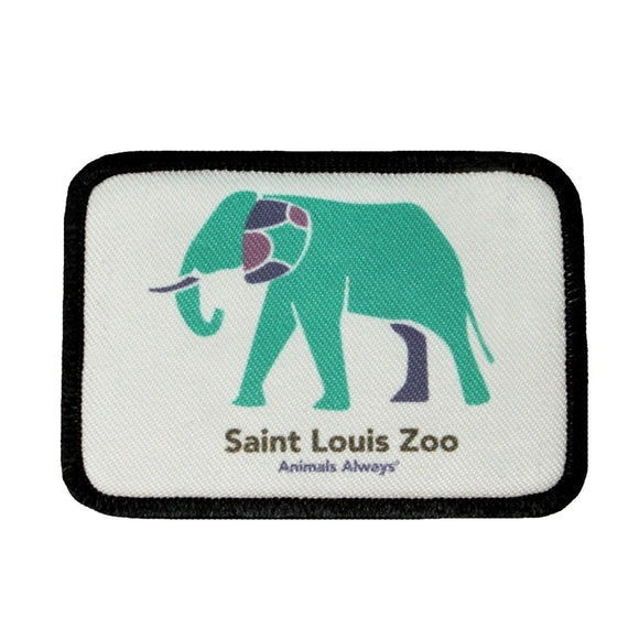 Saint Louis Zoo Patch Elephant Logo Missouri Dye Sublimation Iron On Applique