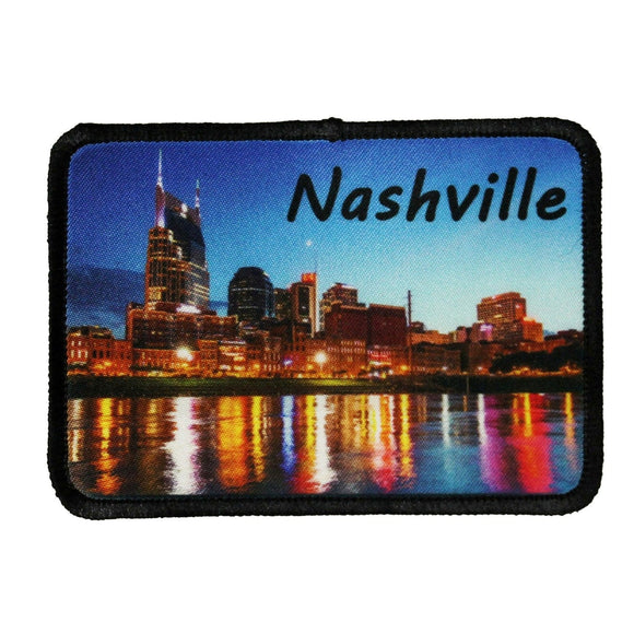 Nashville Tennessee City Patch Night Travel Dye Sublimation Iron On Applique