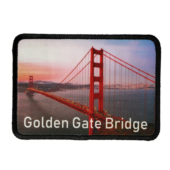 Golden Gate Bridge Patch San Francisco Travel Dye Sublimation Iron On Applique