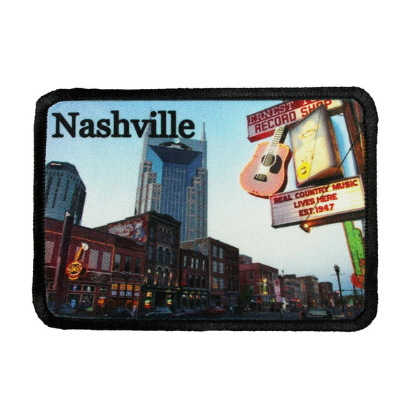 Nashville Tennessee Downtown Patch Main Travel Dye Sublimation Iron On Applique