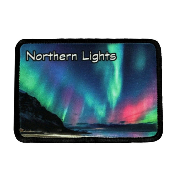 Northern Lights Patch Night Sky Colorful Travel Dye Sublimation Iron On Applique