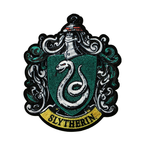 Harry Potter Slytherin Patch Hogwarts Crest House Embroidered Iron On Applique