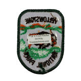 Yellowstone National Park Badge Patch Travel Bison Embroidered Iron On Applique