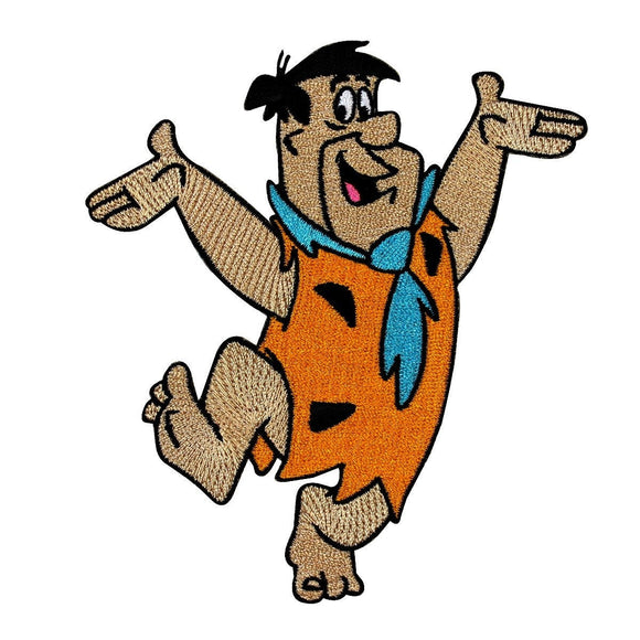 Fred Flintstone Craft Apparel Patch Retro Kid Cartoon Character Iron On Applique