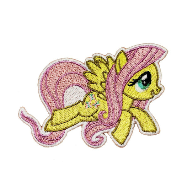My Little Pony MLP Fluttershy Patch Pegasus G4 Embroidered Iron On Applique