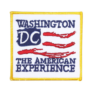 Washington DC The American Experience Patch Tour Embroidered Iron On Applique