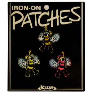 Set of 3 Cartoon Bee Patches Bug Nature Flower Embroidered Iron On Applique
