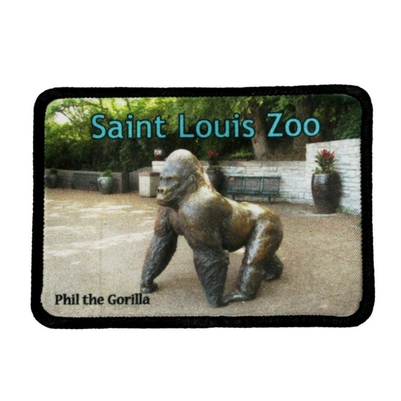 Phil The Gorilla Saint Louis Zoo Patch Missouri Dye Sublimation Iron On Applique