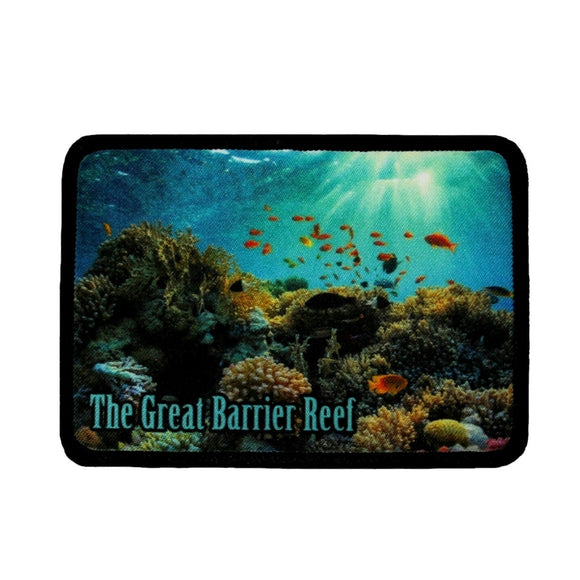 Great Barrier Reef Australia Patch Coral Travel Dye Sublimation Iron On Applique