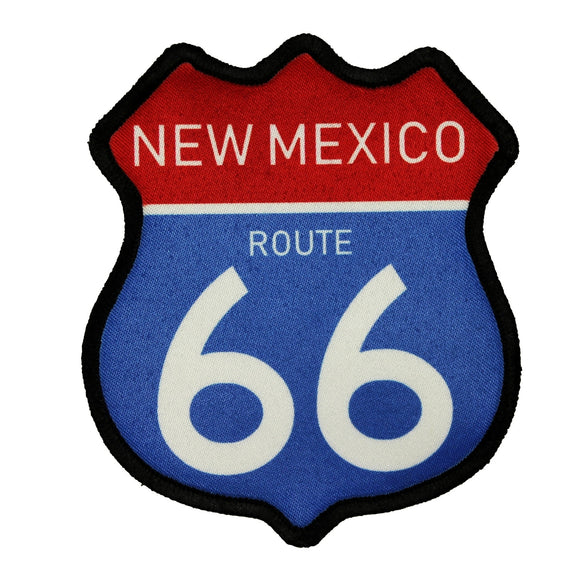 Route 66 New Mexico Road Sign Patch Travel Dye Sublimation Iron On Applique