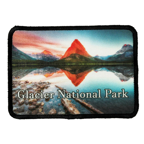 Glacier National Park Patch Montana Travel Dye Sublimation Iron On Applique