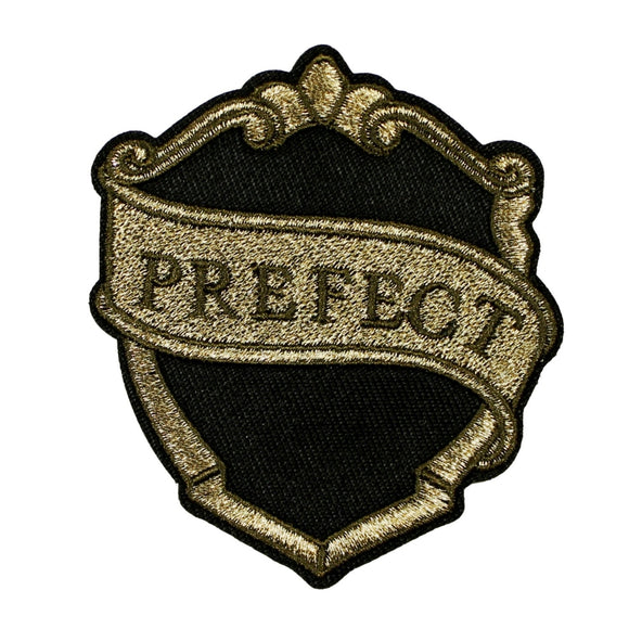Harry Potter Prefect Badge Patch Authority Emblem Embroidered Iron On Applique