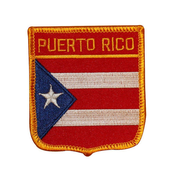 Puerto Rico National Flag Shield Patch Badge Sign Embroidered Iron On Applique