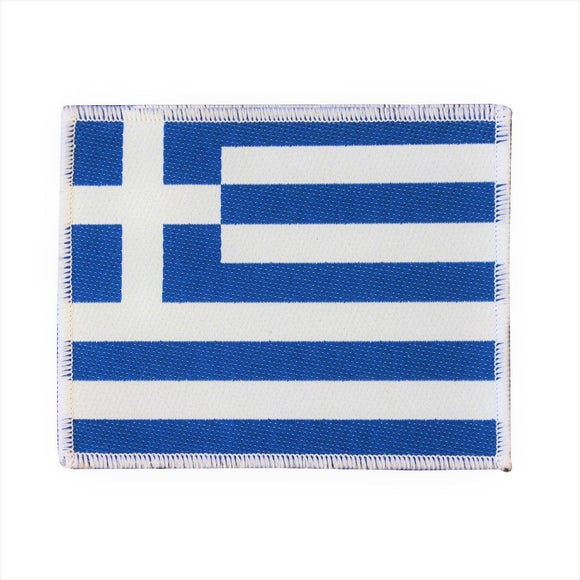 Greece Country Flag Patch National Travel Badge Europe Woven Sew On Applique